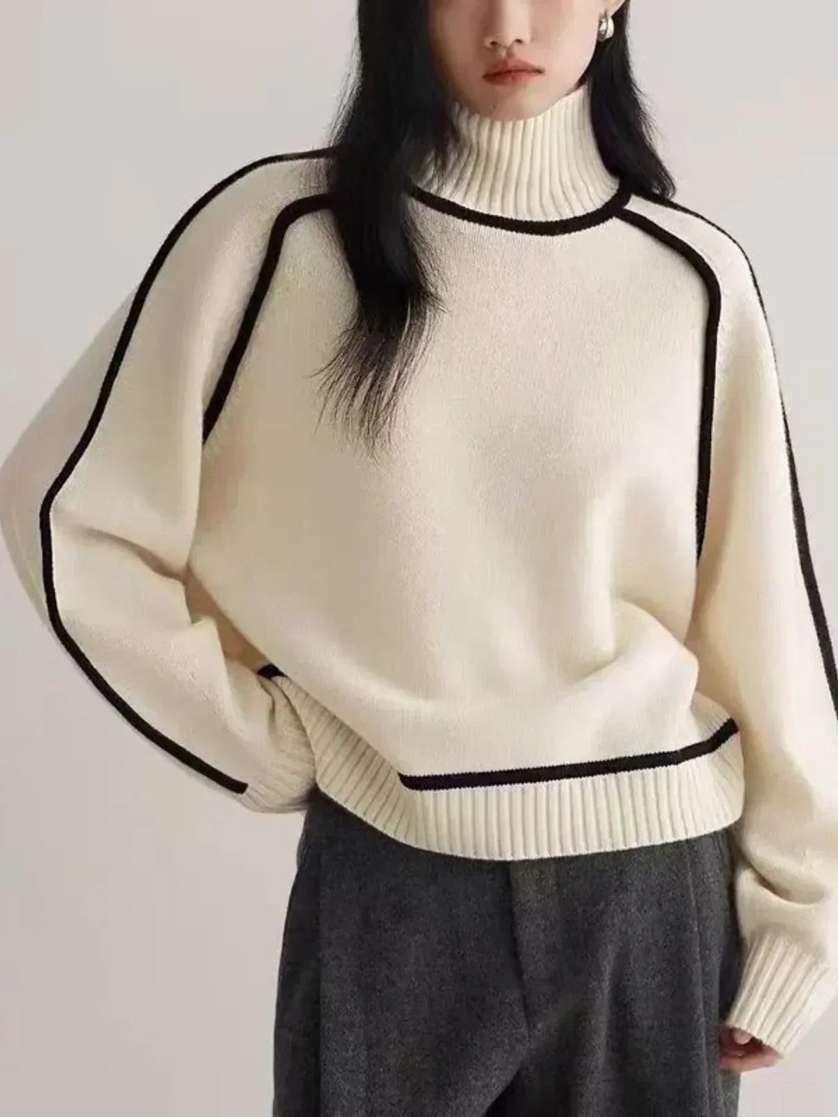Donna | Pull élégant à col roulé
