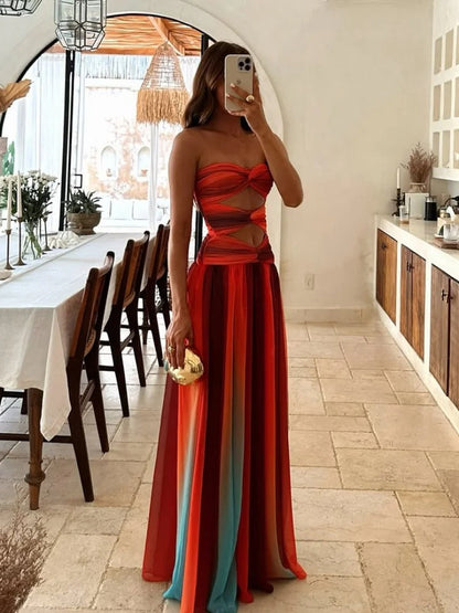 Robe Maxi Décolleté Mirage de Luna