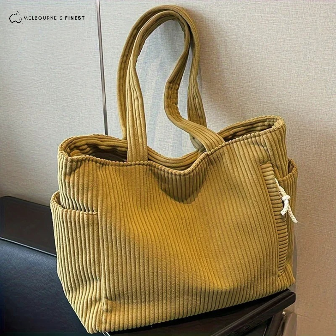 Sac à Bandoulière en Velours Sienna™