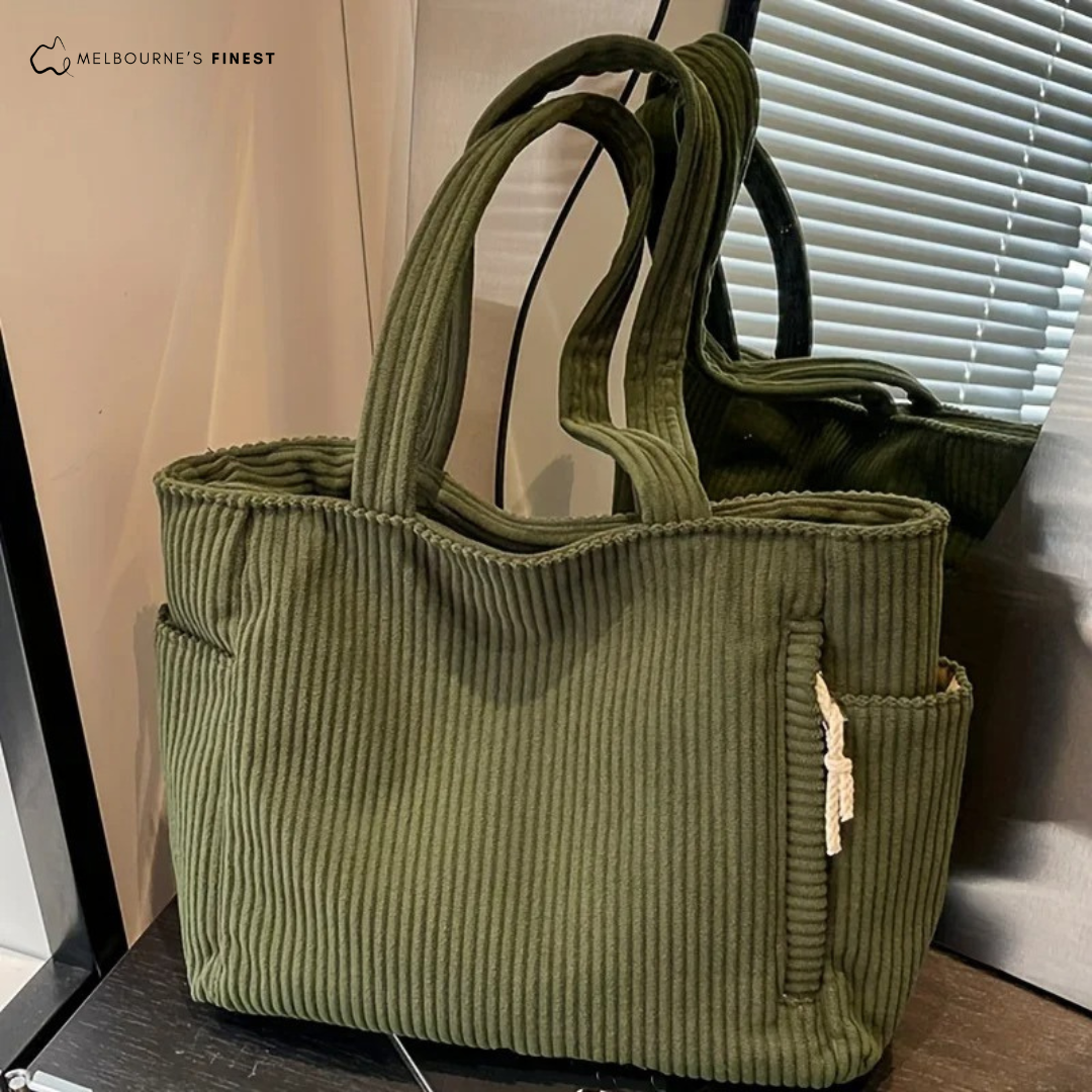 Sac à Bandoulière en Velours Sienna™