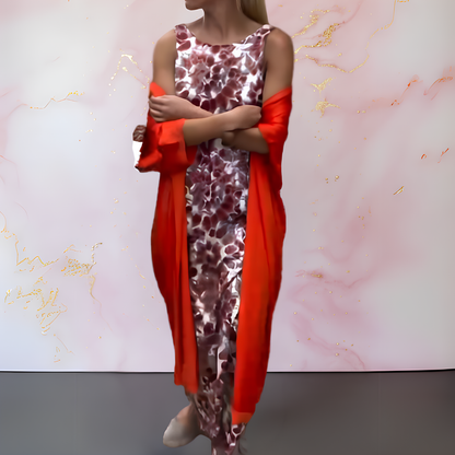 IRAVELLE – ROBE ÉLÉGANTE AVEC CARDIGAN