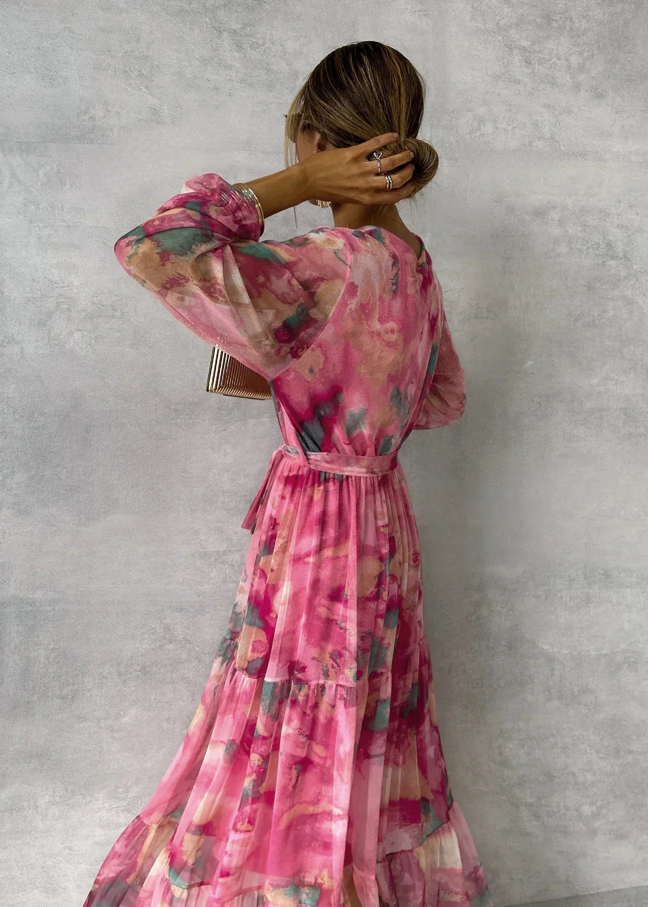 Martha | Robe Croisée avec Motif Floral