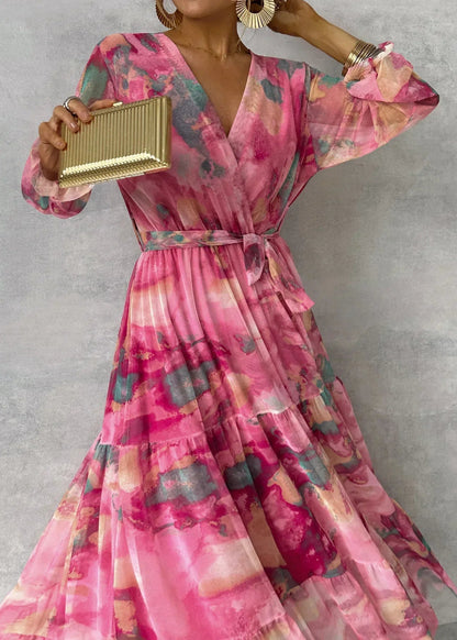 Martha | Robe Croisée avec Motif Floral