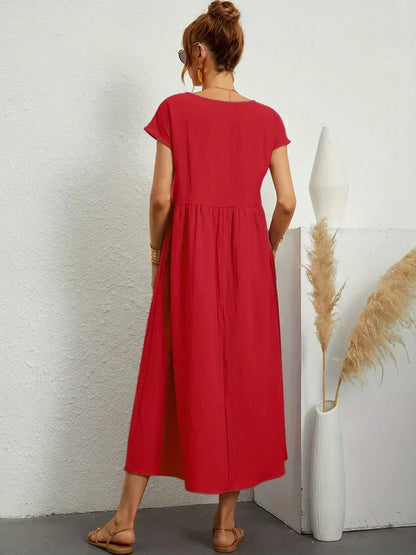 Ursina™ | Robe Midi Fluide.