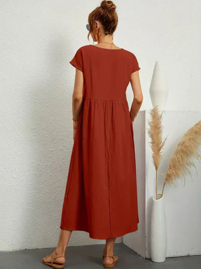 Ursina™ | Robe Midi Fluide.