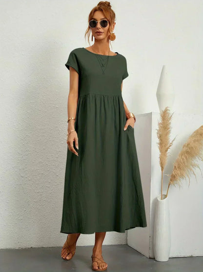 Ursina™ | Robe Midi Fluide.
