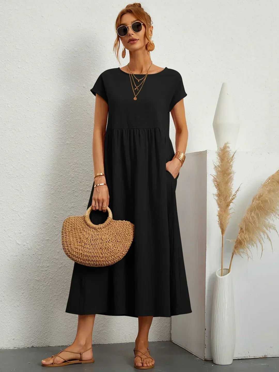 Gabrielle™ | Robe Midi Élégante et Intemporelle