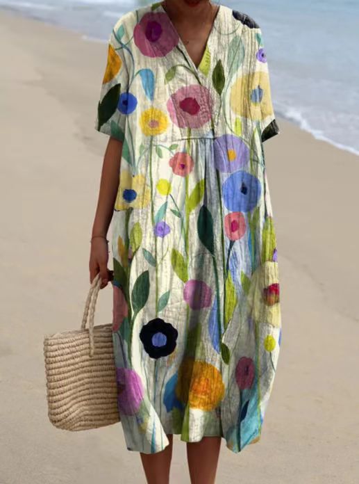 Graciela - Robe Bohémienne Élégante