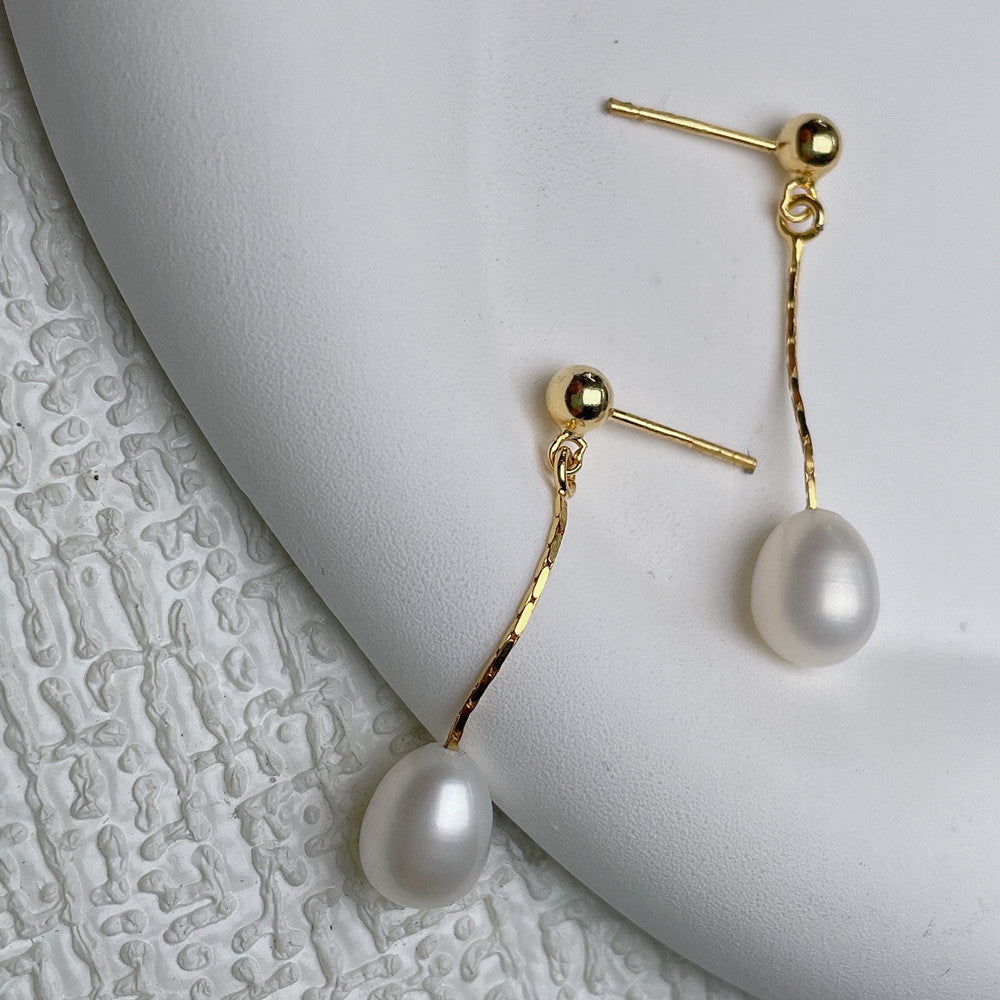 Boucles d'oreilles perles fraîches pour bébé
