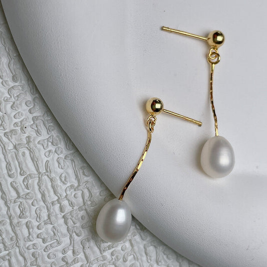 Boucles d'oreilles perles fraîches pour bébé
