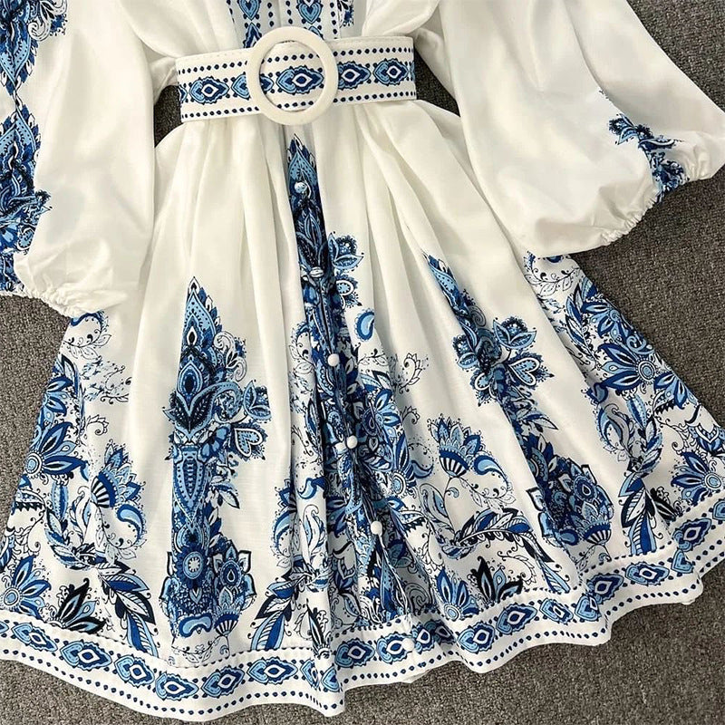 Jaselina – Robe Mini Ajustée Brodée