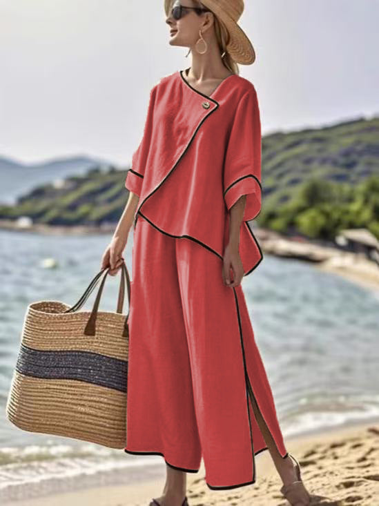 Ensemble boho en lin chic