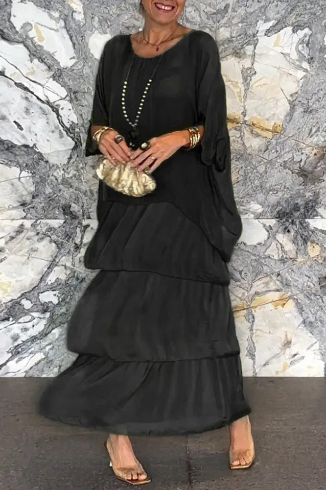 Robe Capa Nora - Noir