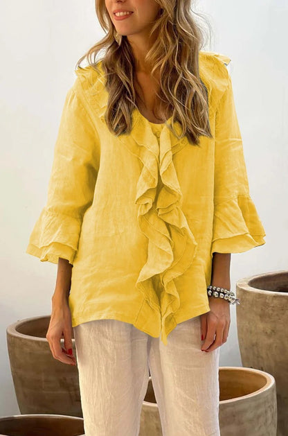 Primrose – Blouse Tunique à Volants