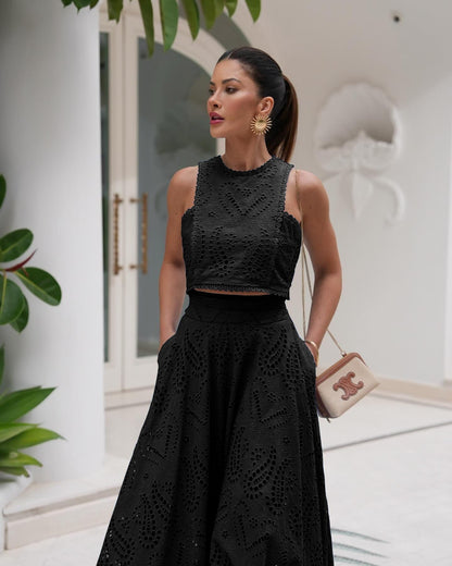 Linda | Robe à Oeillets Flowy pour Femmes