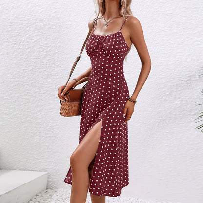 Quenby – Robe Midi à Pois