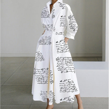 Robe Longue Portefeuille Élégante à Col - Chic et Intemporel