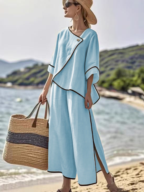 Ensemble boho en lin chic
