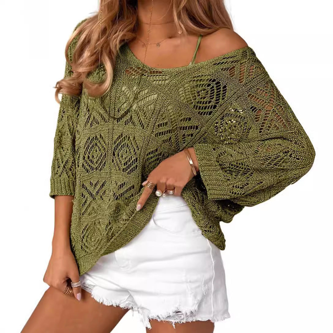 Gabrielle – Pull au crochet
