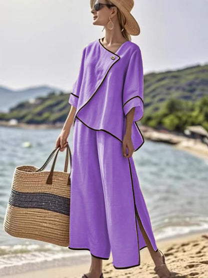 Ensemble boho en lin chic