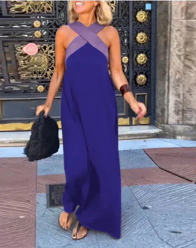 Quirine™ | Robe Maxi avec Croisé Avant.