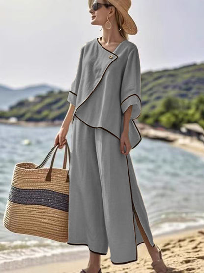 Ensemble boho en lin chic