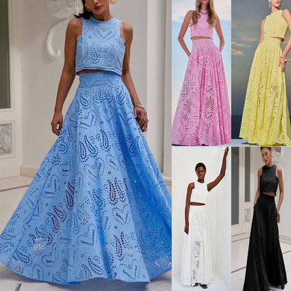 Linda | Robe à Oeillets Flowy pour Femmes