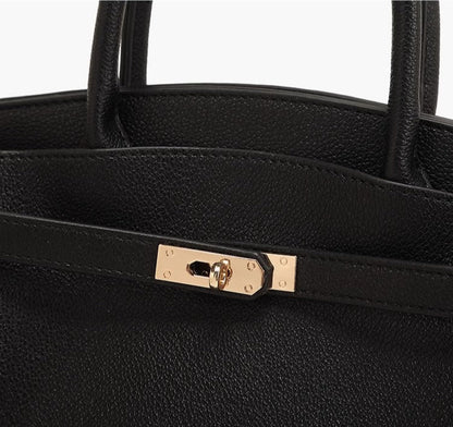 Sac à bandoulière structuré pour femme avec poignée supérieure et fermeture