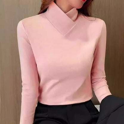 Avery | T-shirt Élégant Col Montant