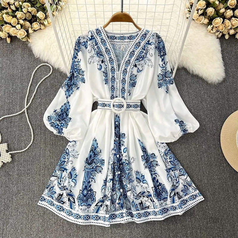 Jaselina – Robe Mini Ajustée Brodée