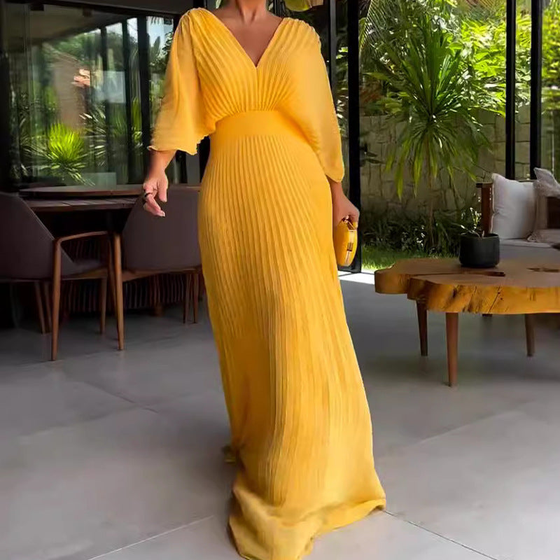Jennifer | RIA™ Robe Maxi Canallée Flottante