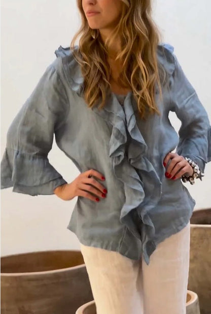Primrose – Blouse Tunique à Volants