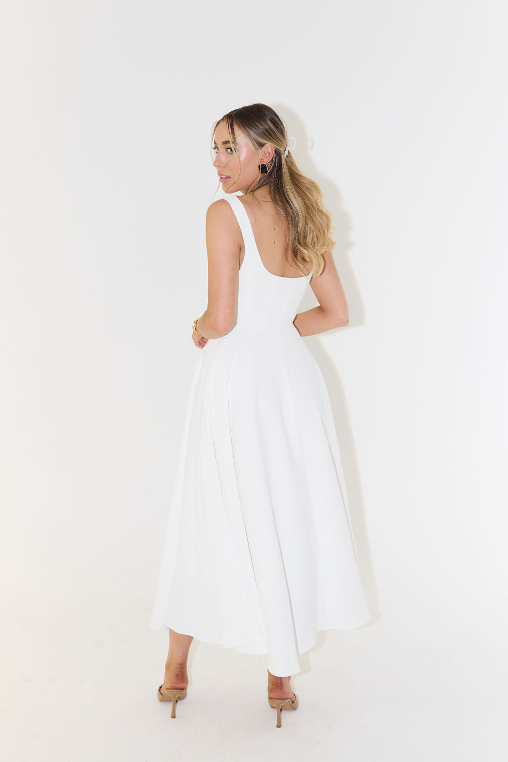 Melisandre - Robe Midi Femme, Élégante & Polyvalente