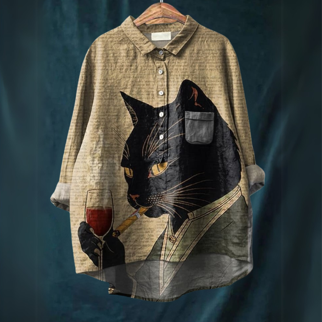 Lucy™ - T-shirt Art de Chat