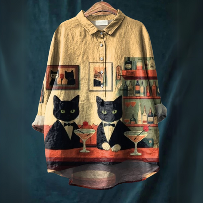 Lucy™ - T-shirt Art de Chat