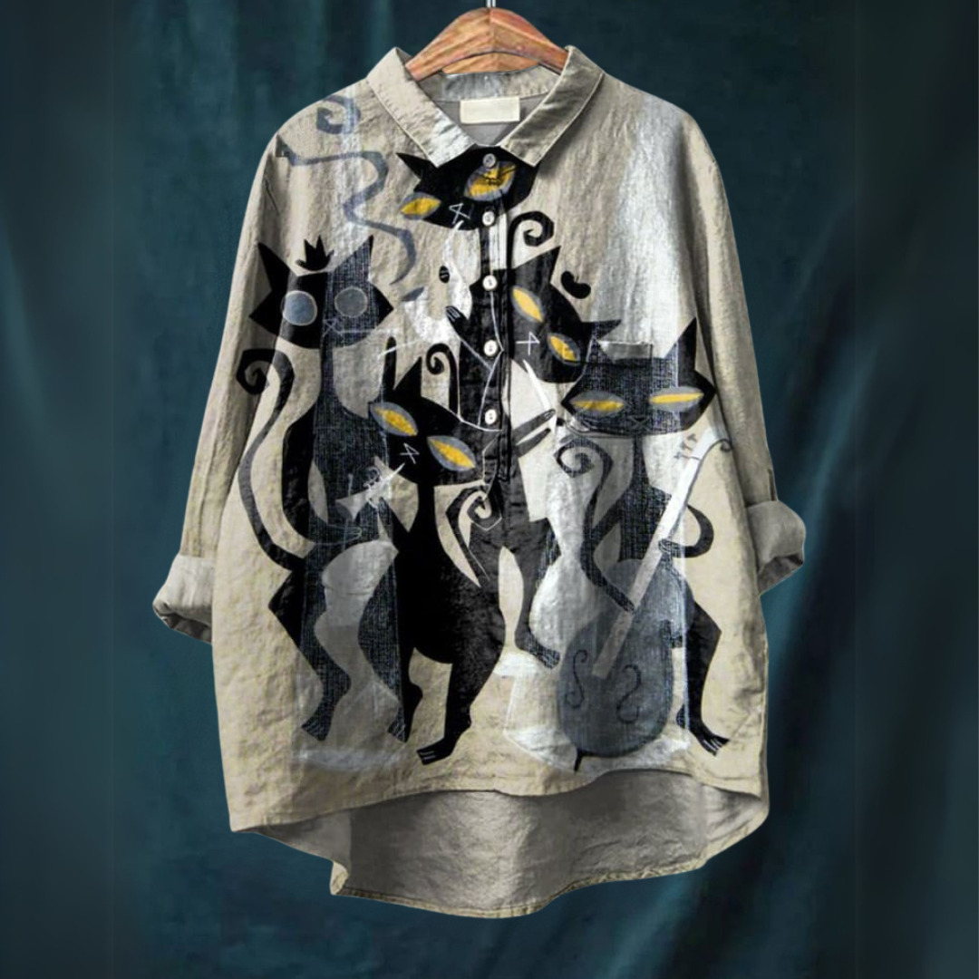 Lucy™ - T-shirt Art de Chat