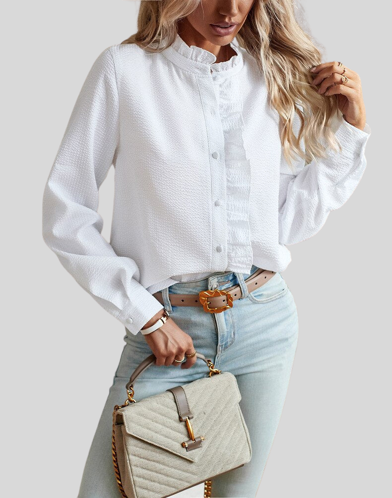 Addison™ - Blouse Élégante Fait Main