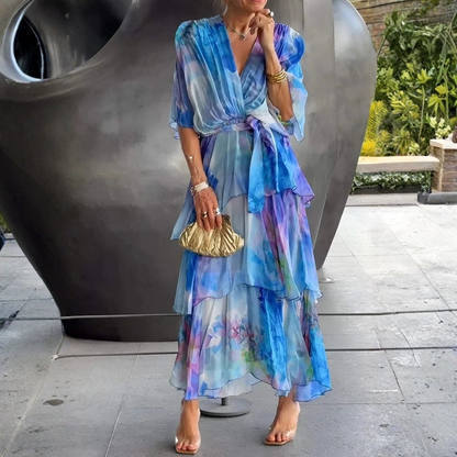 Cassia – Robe fluide en chiffon pour femme