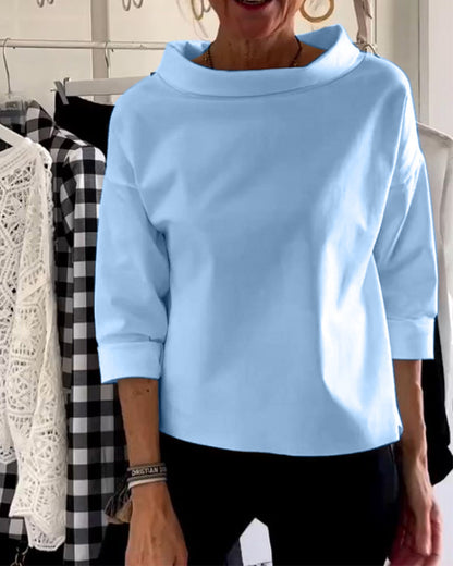 WIEBKE I BLOUSE CONFORTABLE À MANCHES 3/4