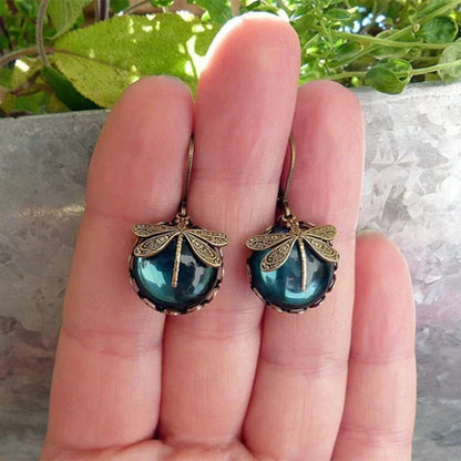 Lyvelle – Boucles d'oreilles en forme de libellule au style vintage