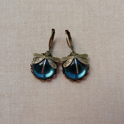 Lyvelle – Boucles d'oreilles en forme de libellule au style vintage