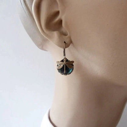 Lyvelle – Boucles d'oreilles en forme de libellule au style vintage