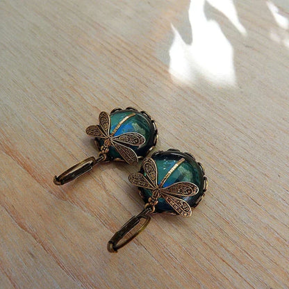 Lyvelle – Boucles d'oreilles en forme de libellule au style vintage