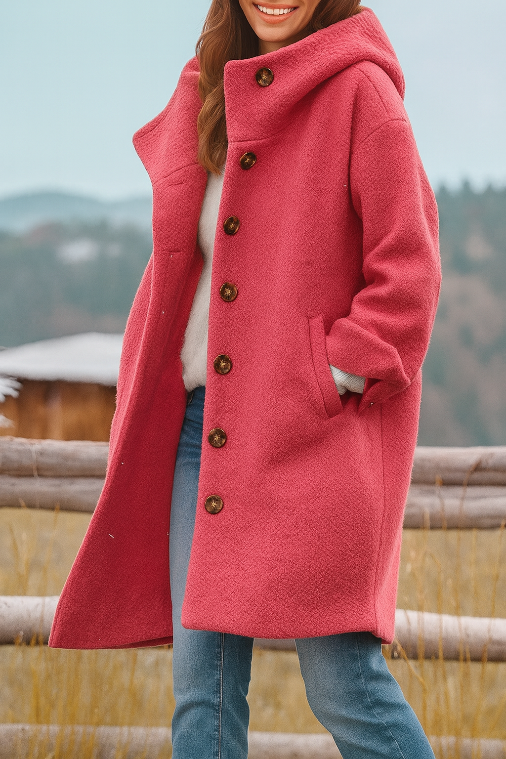 Kaia - Manteau Décontracté avec Capuche Élégante