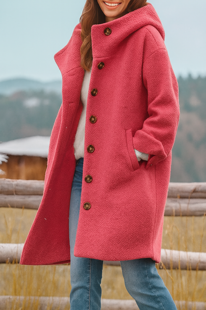 Kaia - Manteau Décontracté avec Capuche Élégante