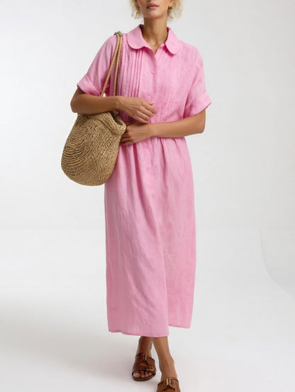 Lysandra™ — Robe Chemisier Légère pour l'Été