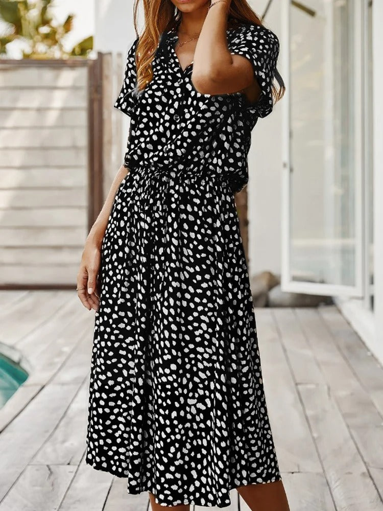Elaine | Robe Chemise Chic Pour Femme | Midi
