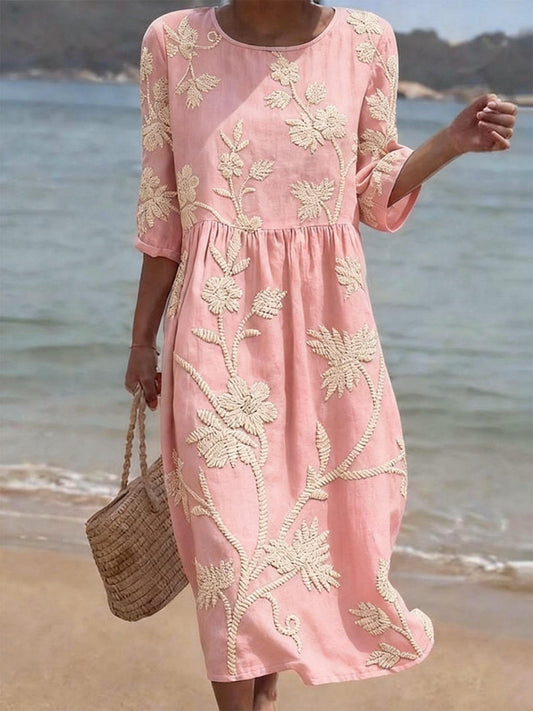 Robe Casual Femme à Imprimé Floral