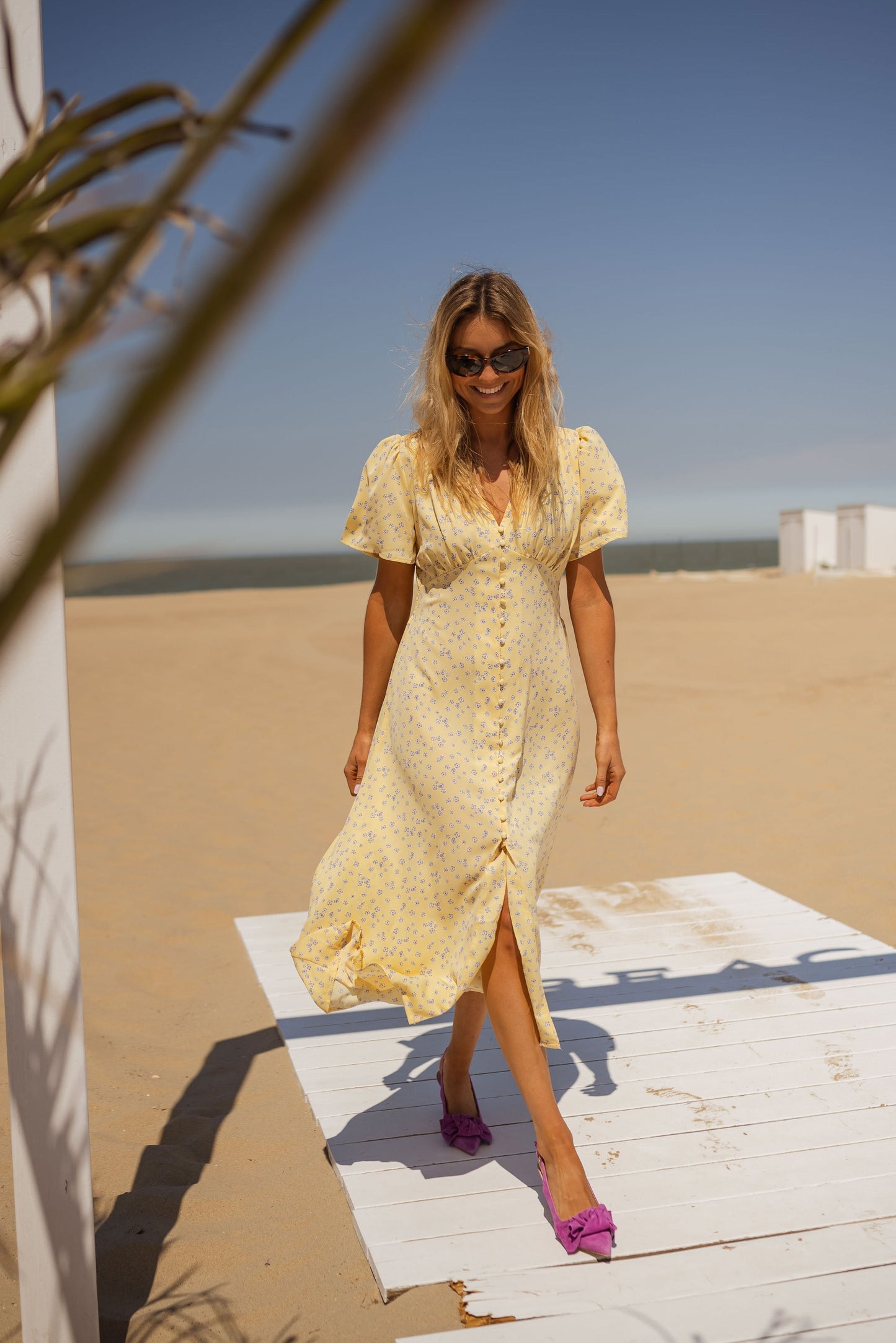 Diana™ | La Robe Midi Fleurie d'Été