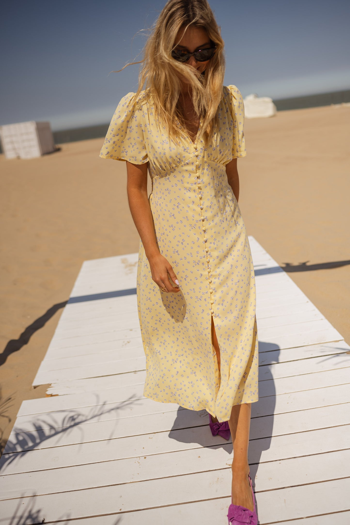 Diana™ | La Robe Midi Fleurie d'Été